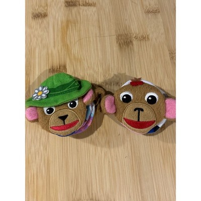 Baby Einstein Monkey Finger Puppet Book Set Plush Hyperion Books 2005 Vintage