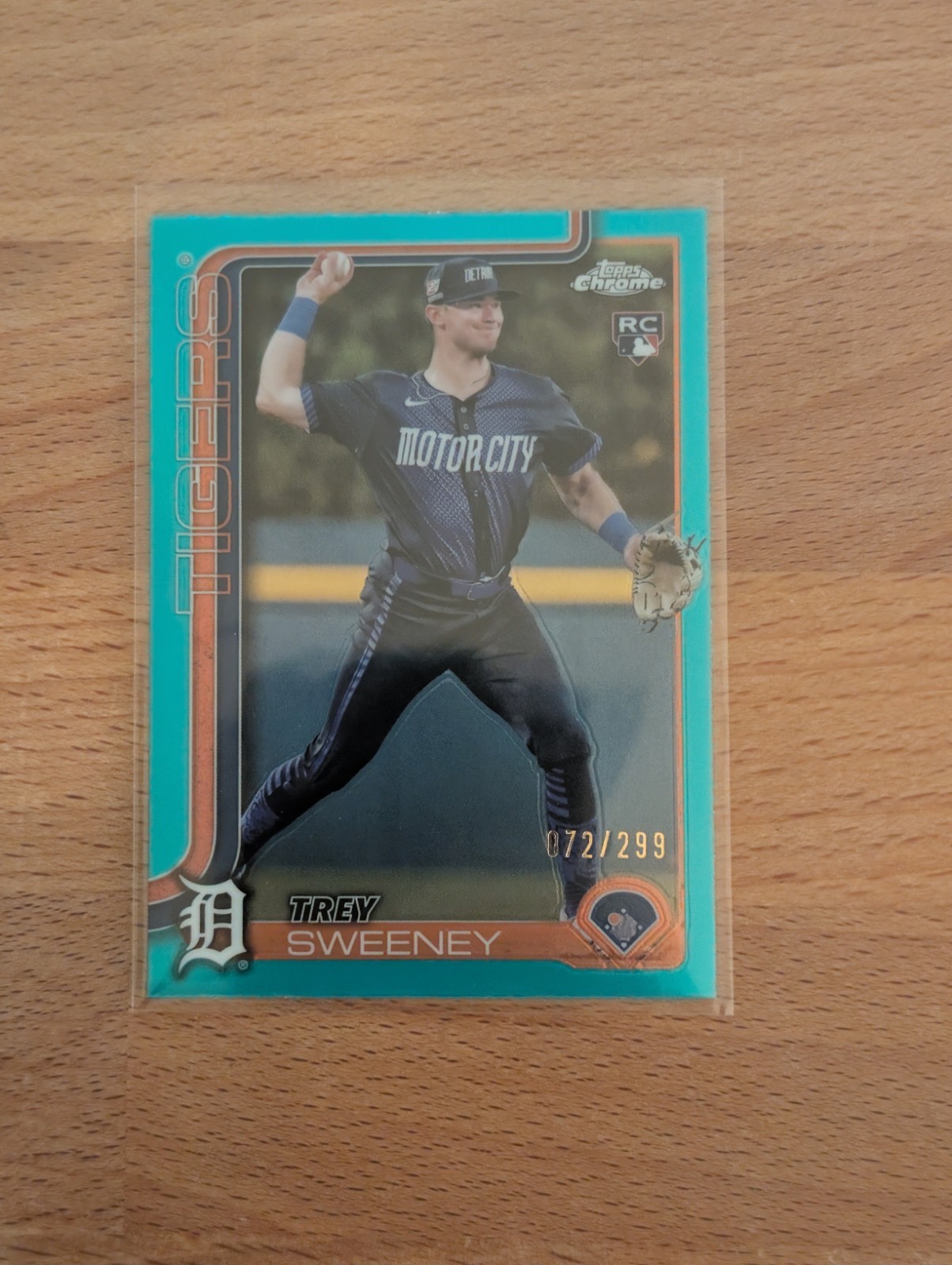 2025 Topps Chrome Teal Refractor #6 Trey Sweeney /299