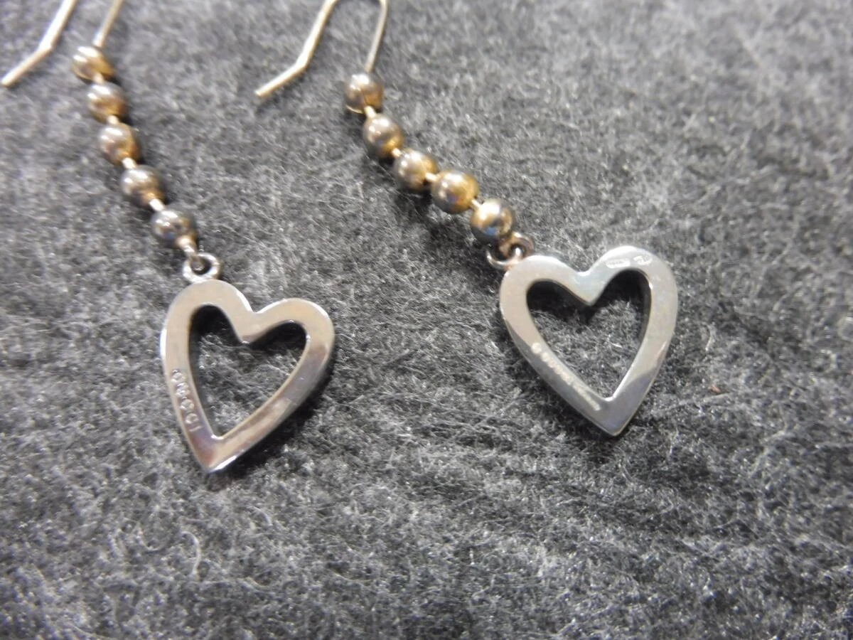 Boucles d'oreilles GUCCI Coeur SV925 Argent Made in Italy Accessoires Femme