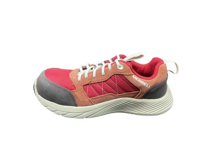 Merrell Men Sneaker Work Shoes J005240 Moab Vertex Mid Vent Red Brown Size 7 M