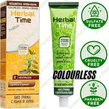 Herbal Time Haarfarbe 100% Bio Henna Creme Color Pflanzen Naturhaarfärbemittel 