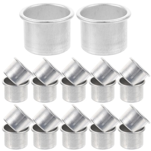 50 Pcs Metal Candle Cups Aluminum Candle Insert Holders for Candle Making - Bild 4 von 12