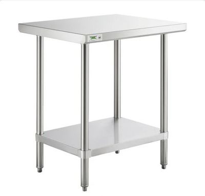 #ad #ad 24quot; x 30quot; Stainless Steel Work Prep Shelf Table Restaurant Kitchen Commercial $110.00