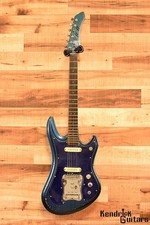 Guyatone 1966 LG-350T Sharp Five / Blue Metallic con chitarra elettrica usata HC
