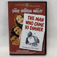 DVD The Man Who Came to Dinner (1942) Bette Davis Comedy