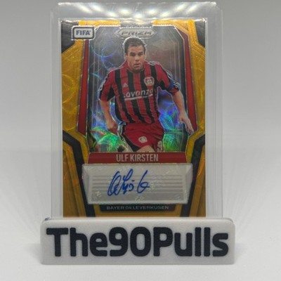 Ulf Kirsten 2025-26 Panini Prizm FIFA Choice Gold Auto 8/10 Leverkusen #S-UK