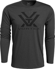 Vortex Optics Core Logo Long Sleeve Shirts - Charcoal Heather - XXX-Large