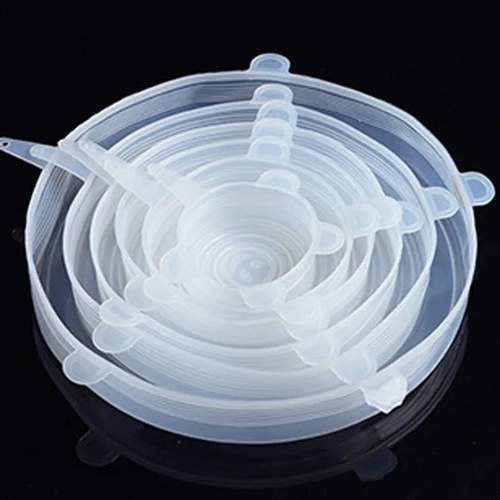 6 Pcs Silicone Cover Stretch Lids for Kitchen Microwave Food Covers Bowl Caps El - Picture 1 of 23