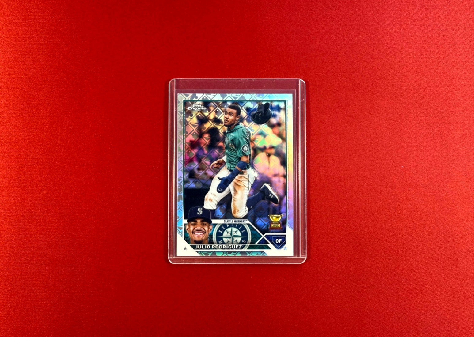 2023 Topps Chrome JULIO RODRIGUEZ Logofractor Rookie Cup #200 - Seattle Mariners