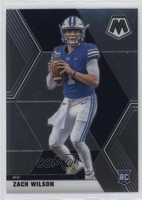 2021 Panini Mosaic Draft Picks Zach Wilson #2 Rookie RC