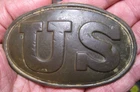 Nice Dug Civil War W. H. Smith Puppy Paw Buckle from Vicksburg