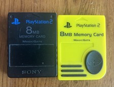 Lot of Two Sony PlayStation 2 PS2 Memory Cards