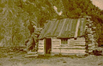 Chinese Workers' Log Hut, CPRR, c1910, T.C. Roche, Working Life, Postcard