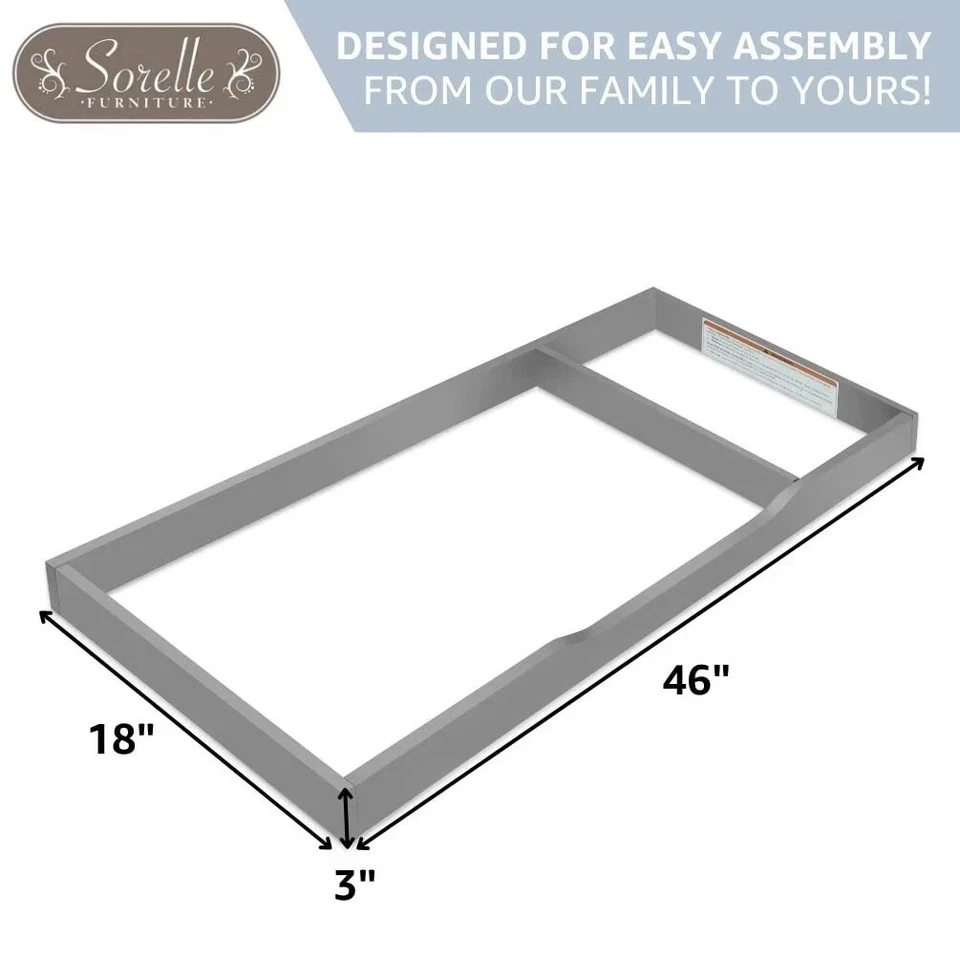 0299-G Topper para cómoda doble Sorelle Berkley/Modesto/Paxton/Emerson 👶 Foto 2 de 4