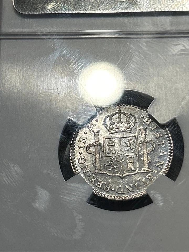 1821 GUATEMALA Silver REAL NGC MS-64 PL Proof Like - Image 4 of 4