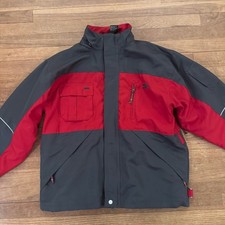 Starter boys gray red heavy athletic ski jacket size XL b66