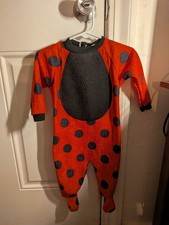 Vintage Honors Baby Ladybug Costume 12 Months Red Black