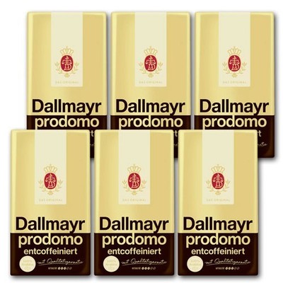 Dallmayr Prodomo 6x500 entcoffeiniert  gemahlen