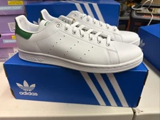 Adidas Stan Smith Trainer Shoes Leather White/Green Size 10.5 Men’s