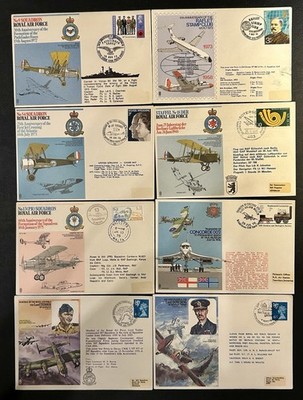 Royal Air Force Flight Covers - Sammlung 36 Stück - 1970er Jahre - Flugbriefe