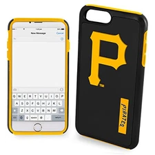 FOCO MLB Pittsburgh Pirates Dual Hybrid Case for iPhone 8 +, 7 +, 6 +, 6s +