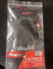 snap on tools medium M mechanics m-pact impact protection fingerless gloves