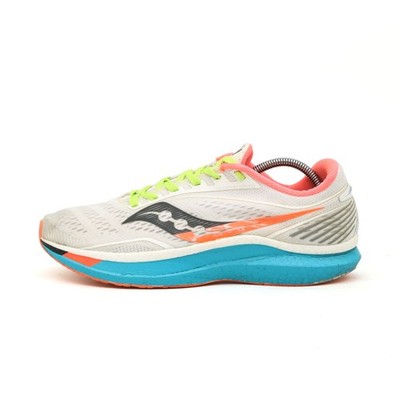 Saucony Herren Endorphin Speed Laufschuhe weiß/blau/neon Low-Top Laufschuh EU 46