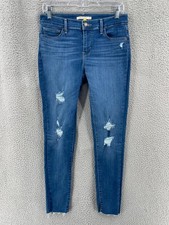 Levi's 710 Super Skinny Jeans Distressed Women  s 29 Stretch Blue Denim 11661