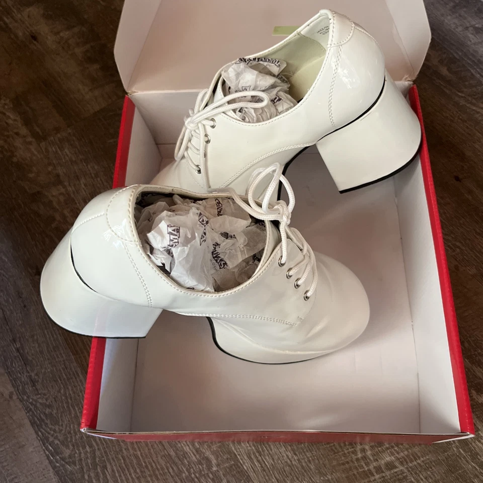 Funtasma 70с диско танец джаз эпохи /Elvis/Bucher блок каблуки мужские туфли размер 8-9 - Изображение 2 из 4