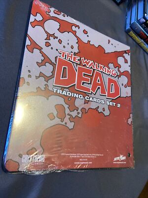 walking dead trading card binder Comic Series 2 Album with B-01 Standee Card 2013 Walking Dead Season 3 Part