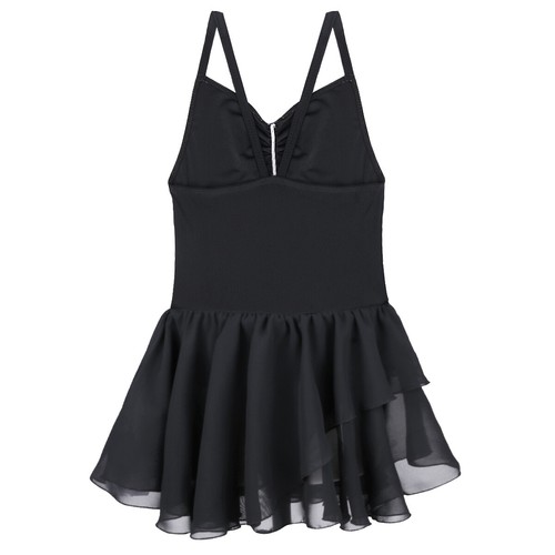 Girls Long Sleeve Ballet Dress Solid Color Leotard Tutu Skirt Dancewear Costumes - Picture 49 of 56