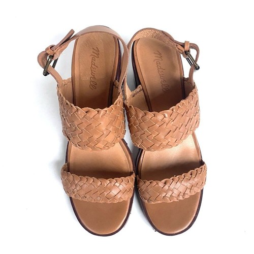 Madewell The Kiera Lugsole Sandal in Woven Leather 9 New Other - Picture 4 of 8