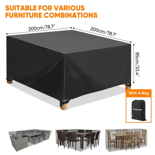 Heavy Duty Waterproof Garden Patio Furniture Cover Outdoor For Rattan Table Sofa - Picture 31 of 40