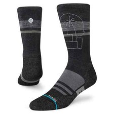STANCE PERFORMANCE DISPATCH CREW SOCKS.BLACK INFIKNIT MENS UK SIZE 6 - 13 W22