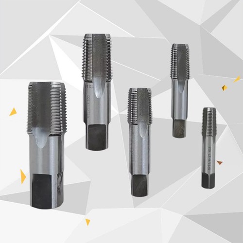 5Pcs 1/8" 1/4" 3/8" 1/2" 3/4" NPT Screw Thread Tap Set Taper Tool HSS ...