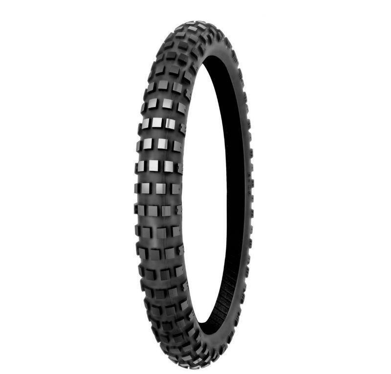 Pneu 100-90-19 Mitas E-09 avant pour éviter les glisses de la roue avant en trail