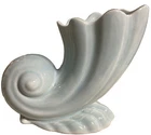 Vintage Hull MCM Cornucopia Shell Planter Vase USA Hull 203 Vanity Decor