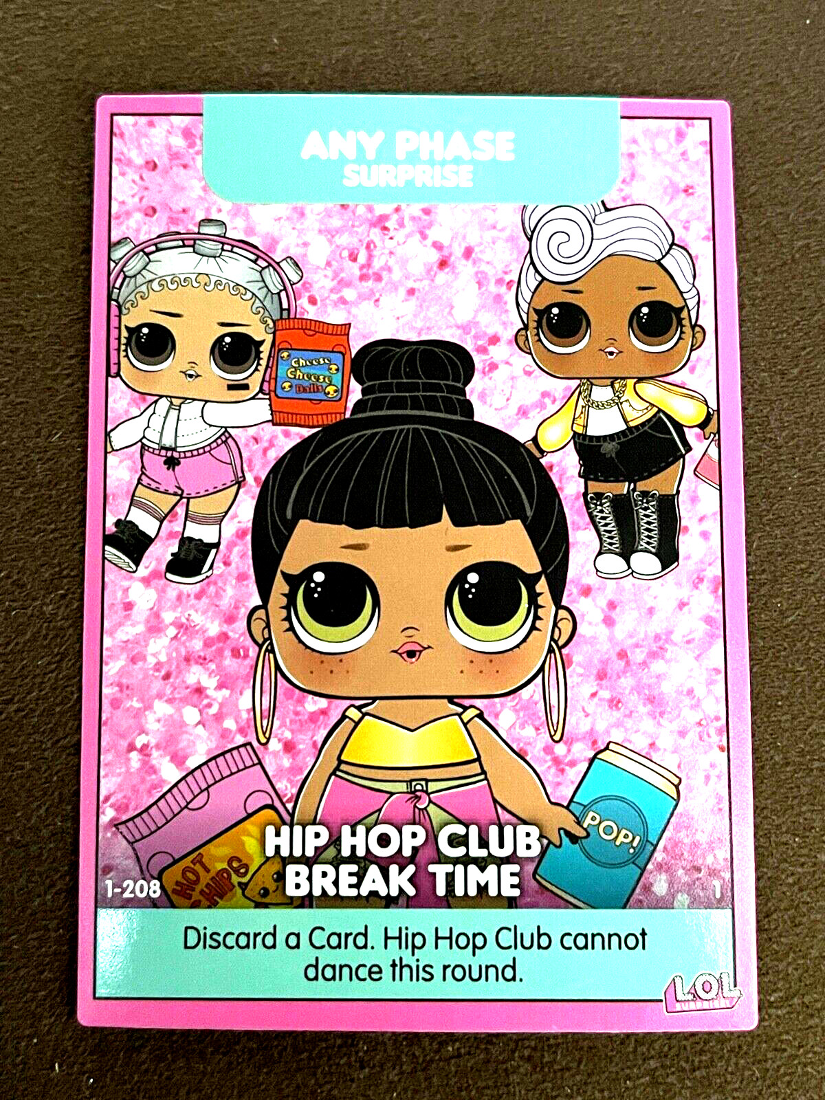 LOL Sorpresa! Tarjeta popular Dance Off #1-208 Hip Hop Club Break Time cualquier frase