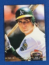 1992 Topps Stadium Club Members Choice Jose Canseco Baseball Card #370