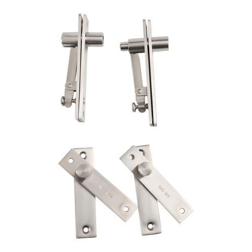 Door Pivot Hinges Heavy Duty Hidden Bookcase Hinges 360° Invisidoor Hinge 2 Sets - Picture 6 of 13