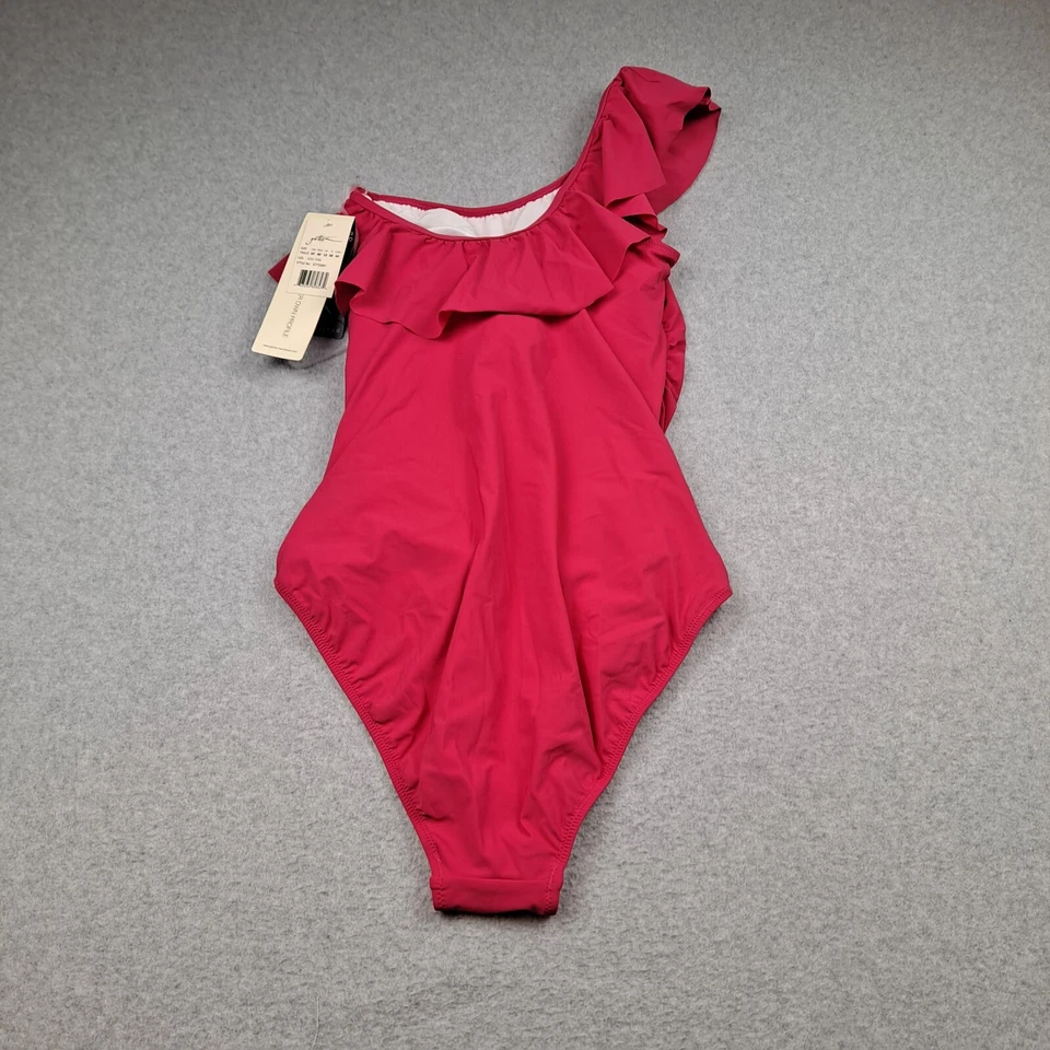 Купальник женский Gottex 10 розовый с оборками профиль цельный пляжный курорт 50+ УФ Ruch - Изображение 2 из 4