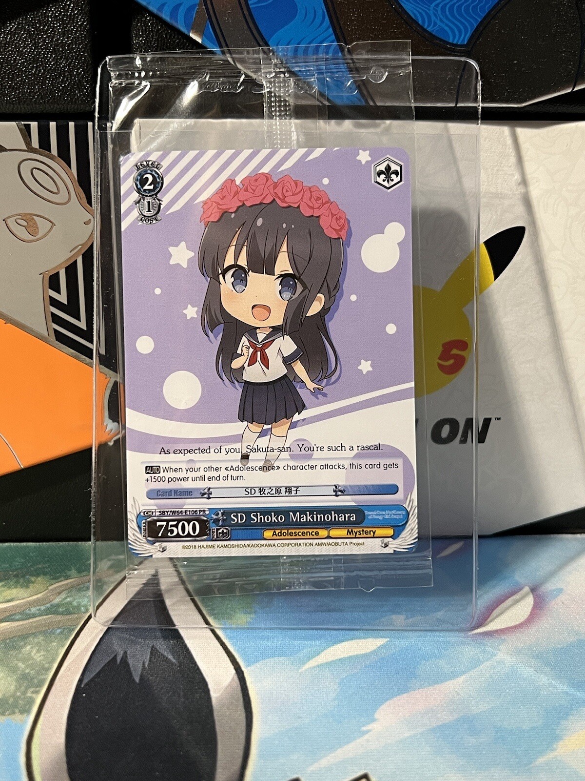 Weiss Schwarz card SBY/W64-E106PR Shouko Makinohara Bunny Girl Senpai SEALED