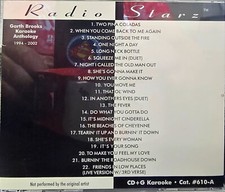 610 A GARTH BROOKS   RADIO STARZ KARAOKE CDG LOT VA