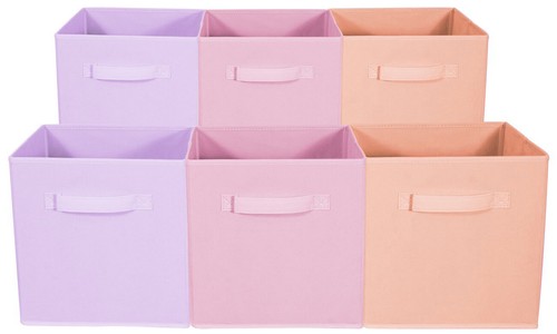 Foldable Storage Cube Basket Bin - Great for Nursery, Playroom Closet & Shelves - Picture 23 of 23