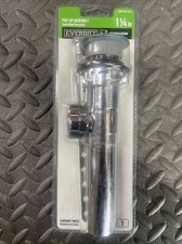 Everbilt C756-1 Chrome Pop-Up Assembly Sink Overflow Drain 1 1/4  - 1000 050 641