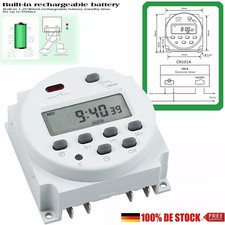 Digitale LCD Zeitschaltuhr DC/AC 12V 16A Timer Programmierbar Schalter Zeit Gut