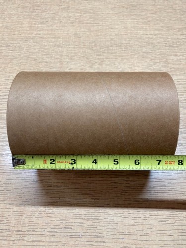Lot Of 4 cardboard Craft Tubes 5" Diameter and 7.5" Length
