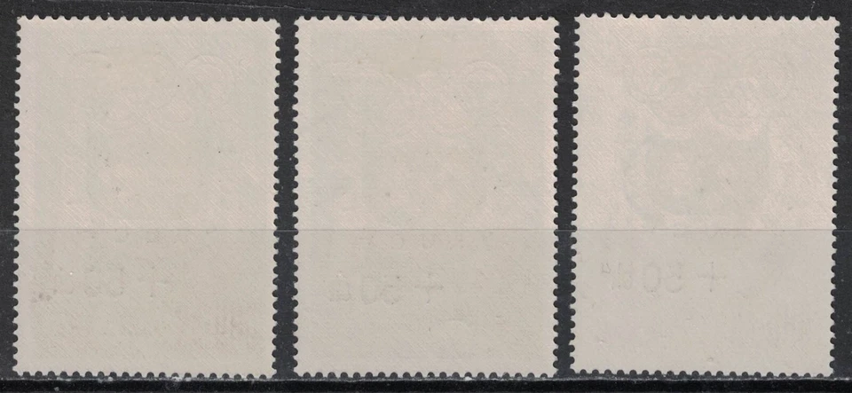 BHUTAN:1964 SC#B1-B3 MVLH Equipo de Guerrero Antiguo AP1945 Foto 2 de 2