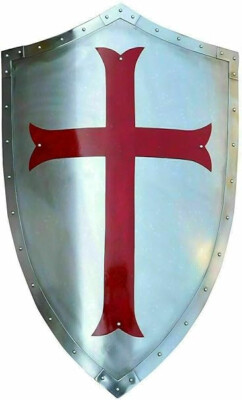 Medieval Templar Armor Shield Crusader Warrior Protector Role Play Shield