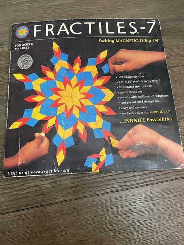 Fractiles-7 Arte Magnético y Diseño Azulejos Juguete 188 Azulejos STEM Educación en el Hogar Aprendizaje - Imagen 1 de 6